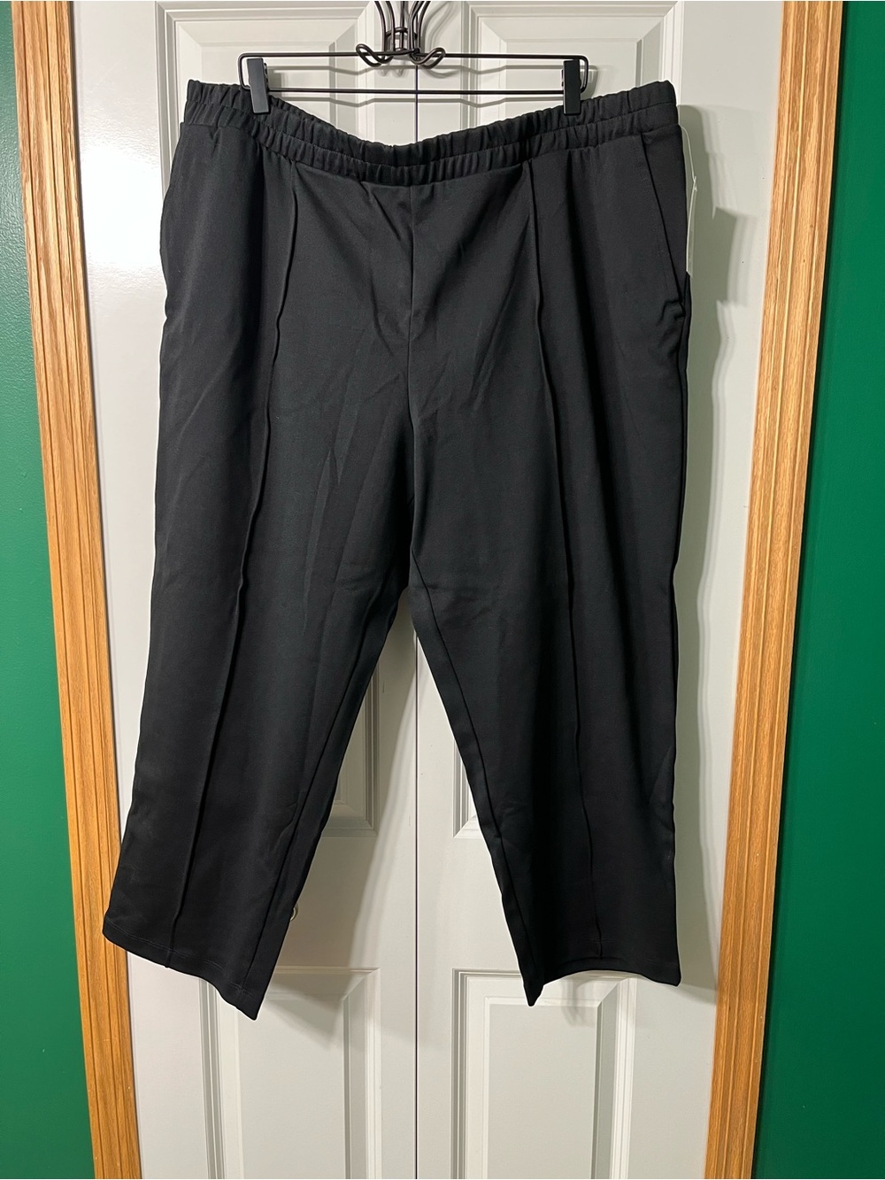 a new day Black Straight-Leg Elastic Waist Pants